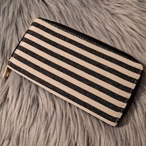 Black/White Stripe Wallet